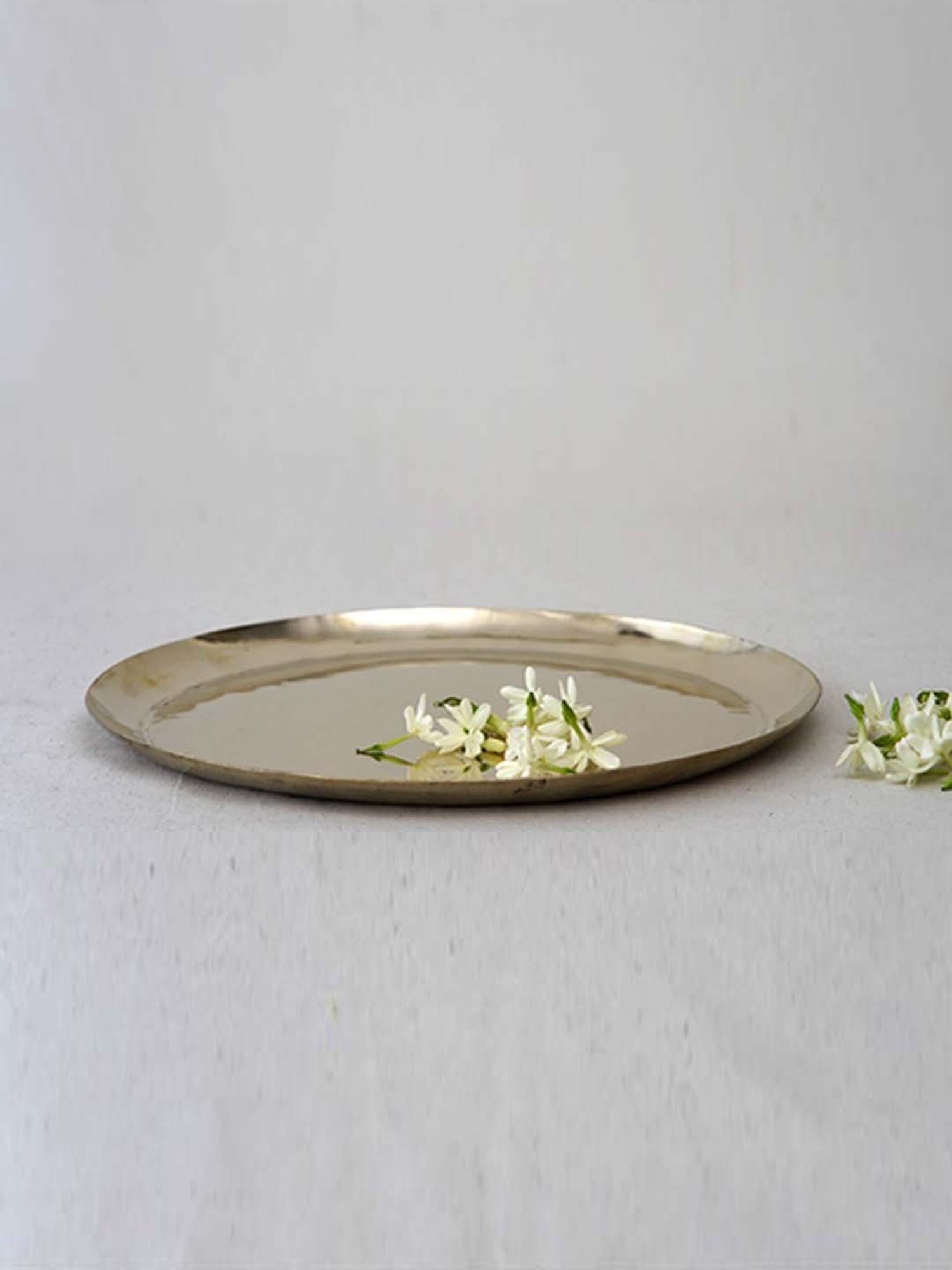 COPPRE Metallic Kansa Bhog Thali - Set of 1