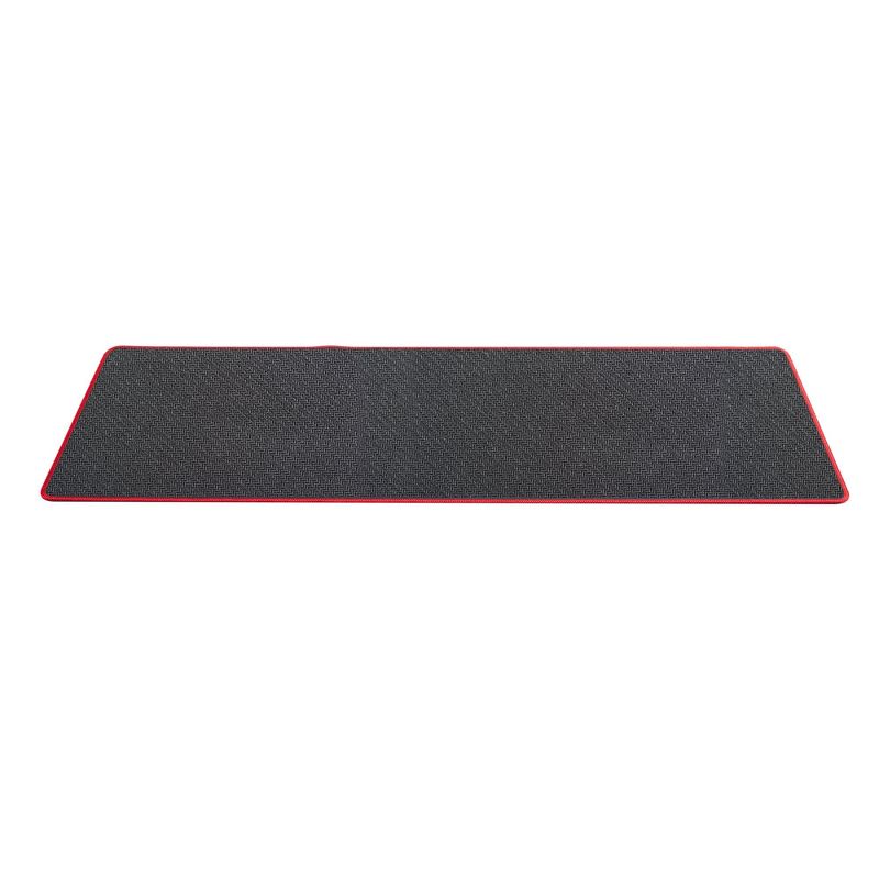 Insten Extended Mouse Pad Long Mat w/Low Friction Surface & Non-Slip Base for Mouse Keyboard Game Universal Black/Red
