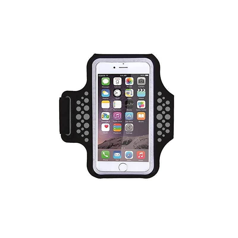 Armband for iPhone X, iPhone 8 Plus, 7 Plus, 6 Plus, 6s Plus, iPod Galaxy S6, S6 Edge, S7 Edge Plus with Key Cards Money Holder, for Running, Sports, Jogging, Hiking, Biking 5.8''