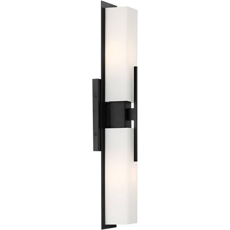 Possini Euro Design Possini Euro Midtown 23 1/2"W Black Bath Bar Light Fixture
