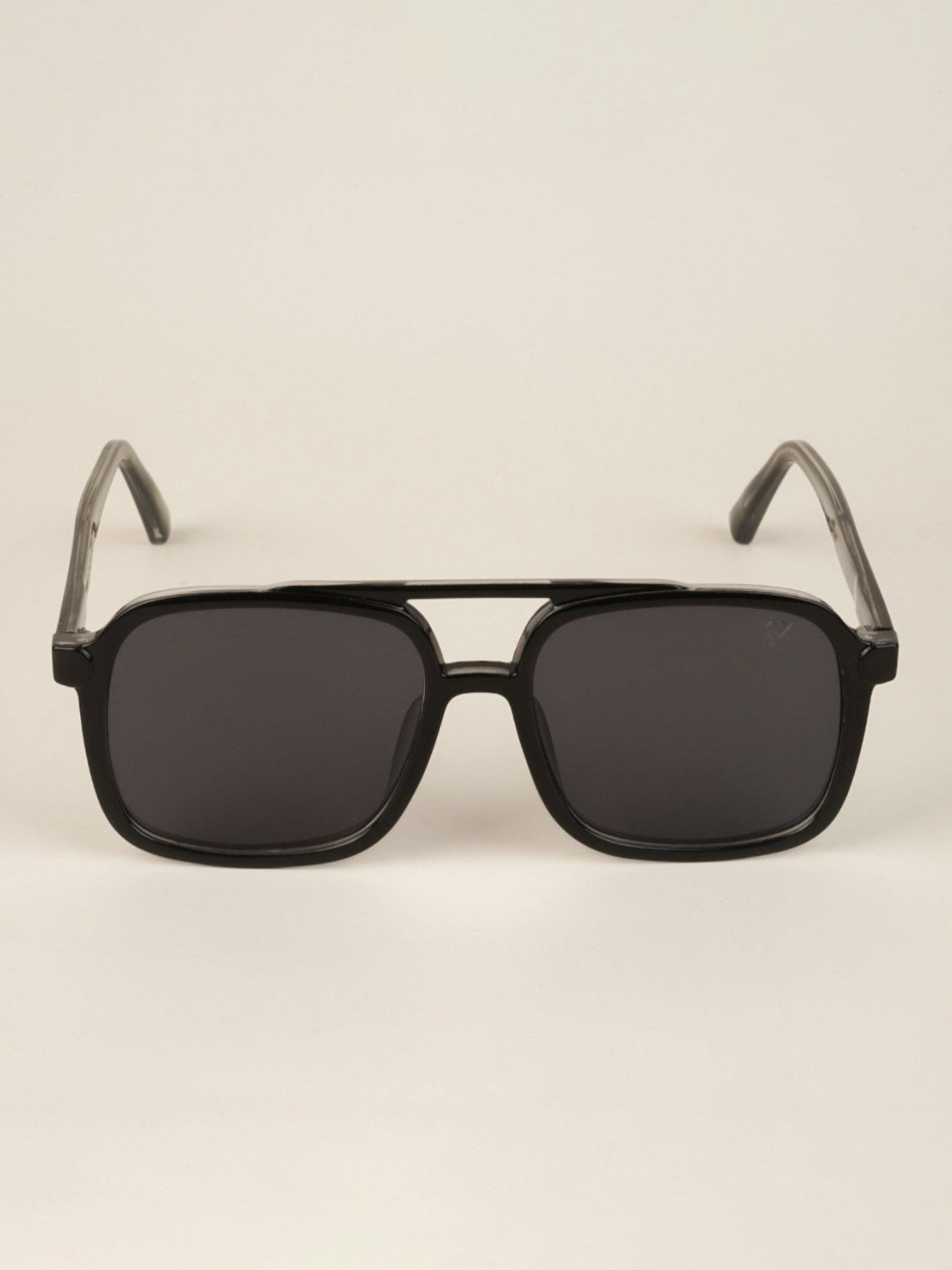 Voyage Black Wayfarer UV Protection Unisex Sunglasses