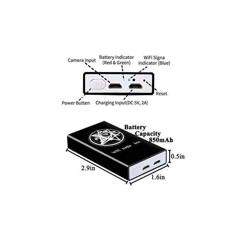 Wireless WiFi Box Compatible with iPhone iPad Android Phone Tablet Micro USBUSB to WiFi Converter for USB Digital Microscope Endoscope Borescope Mini Magnification Camera