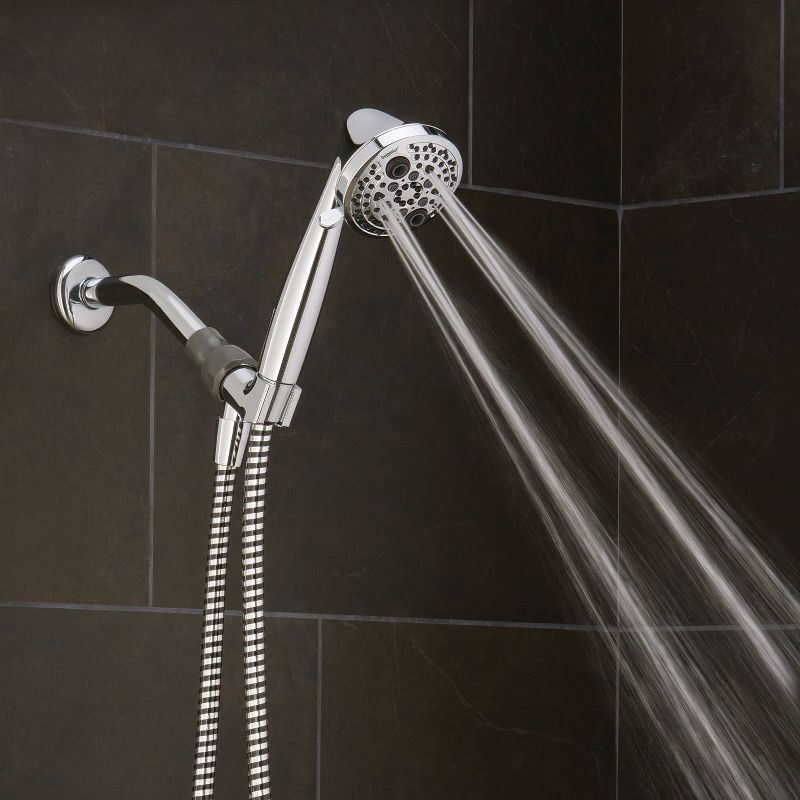 4' Shower Head and Cord Set Silver - Home Details