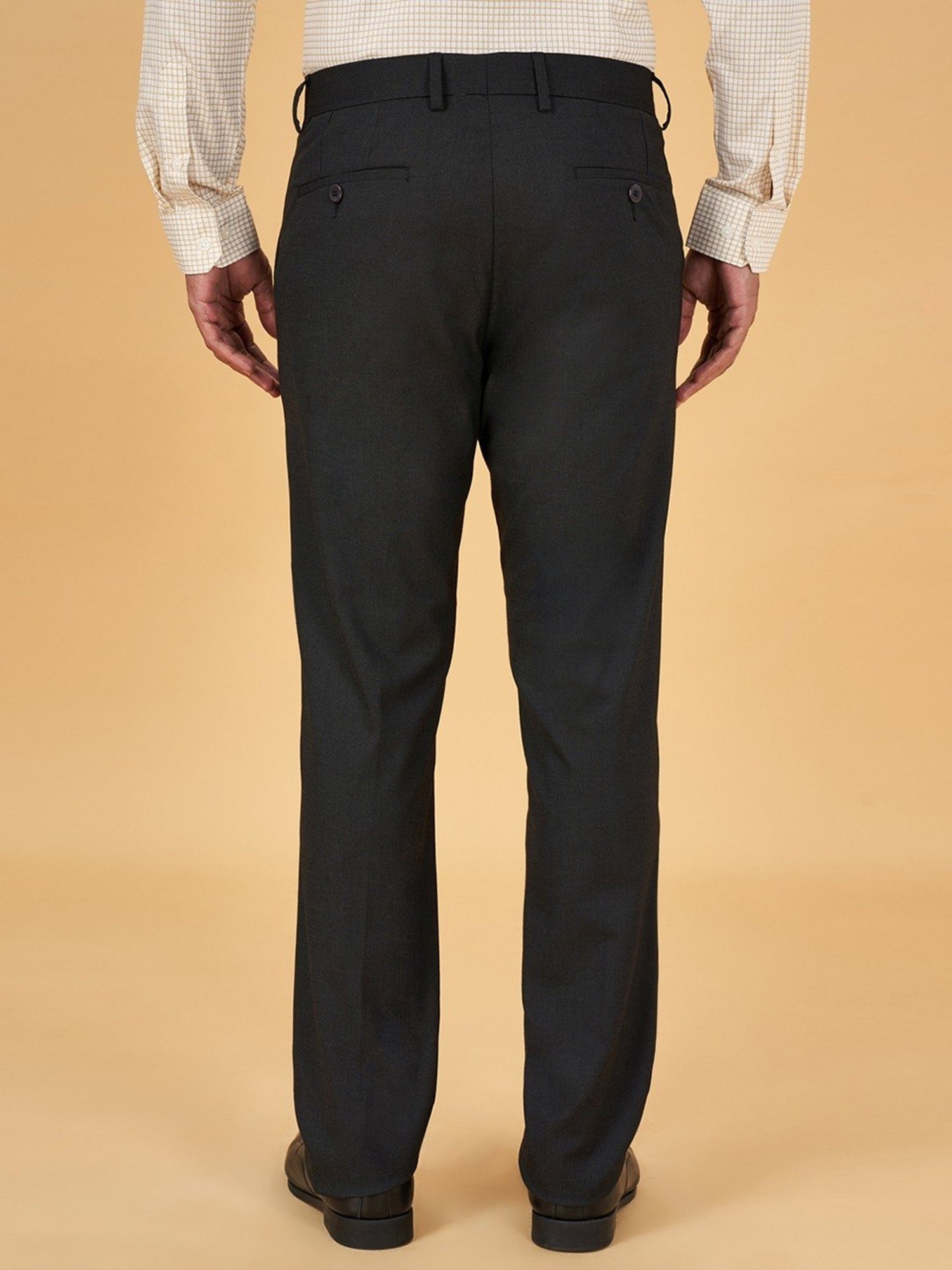 Byford by Pantaloons Black Slim Fit Trousers