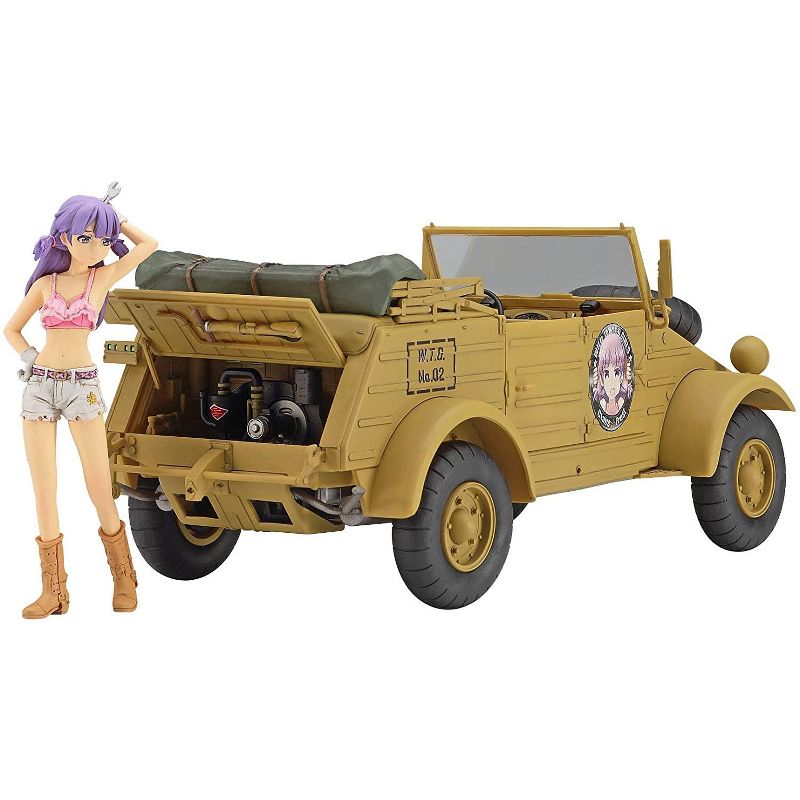 Hasegawa 1/24 Wild Egg Girls KUBELWAGEN TYPE 82 Claire Frost w/ Figure Model Kit