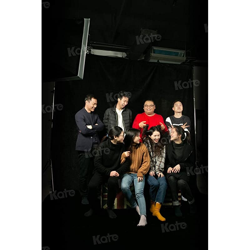 3&times;6m Solid Black Backdrop Portrait Background for Photography Studio
