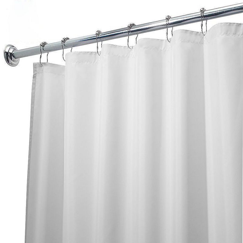 GoodGram Hotel Collection Waterproof White Fabric Shower Curtain Liner - 72'' W x 72'' L