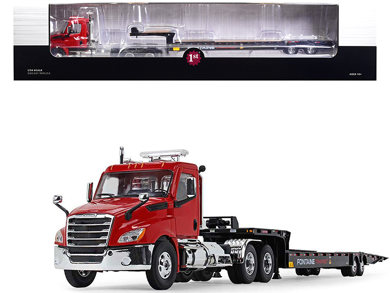Freightliner Cascadia Truck White with White Tanker Trailer "Transporter" Series 1/32 Diecast Model by Welly