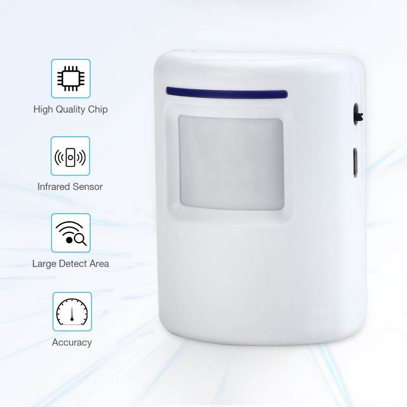 FirstPower Wireless Doorbell Door Open Chime Motion Sensor Alarm Home Security Doorbell Driveway Alarm Alert System