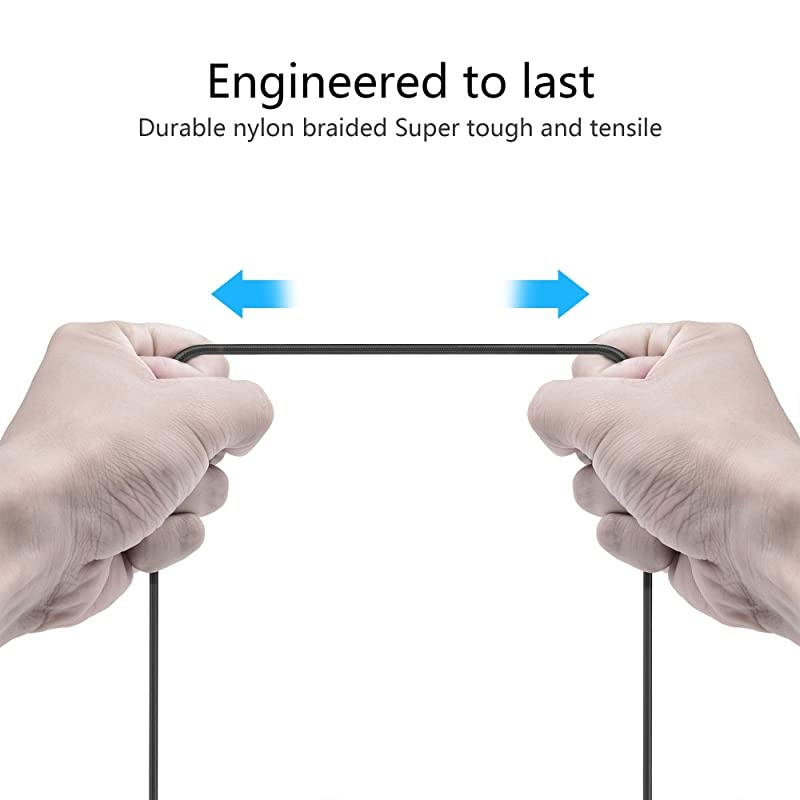 Apple MFI Certified Lightning to 35mm Male Aux Cable 4FT12M Nylon Braided Audio Cord Compatible with iPhone XsXRX8 Plus87 Plus7 Car Stereo Home Stereo and More Black1 Pack