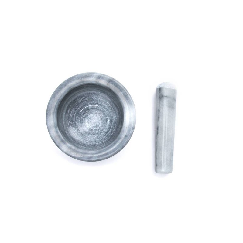 2pc Marble Mortar and Pestle White - Fox Run