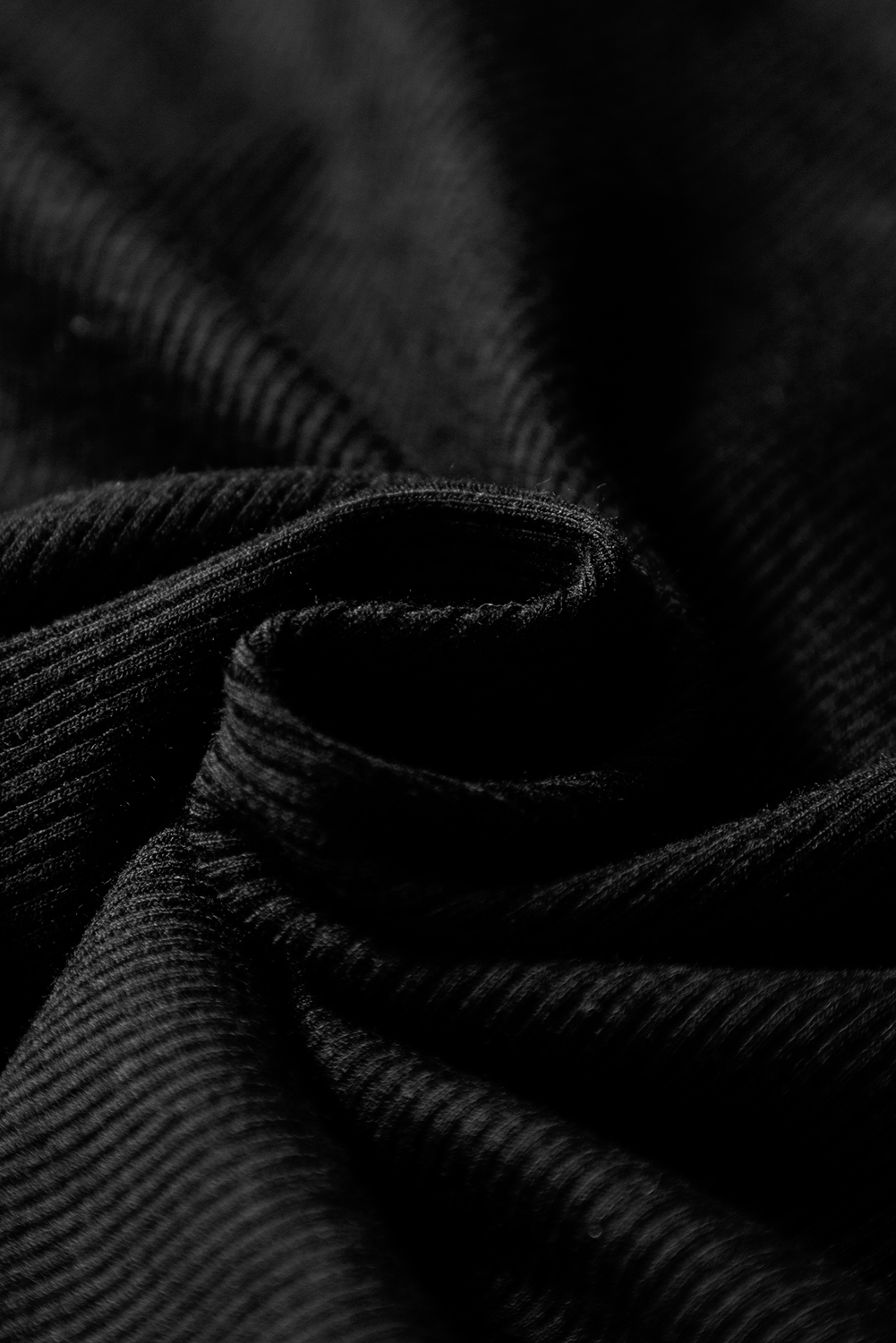 Black A-line Draped High Waist Pocketed Lined Skort