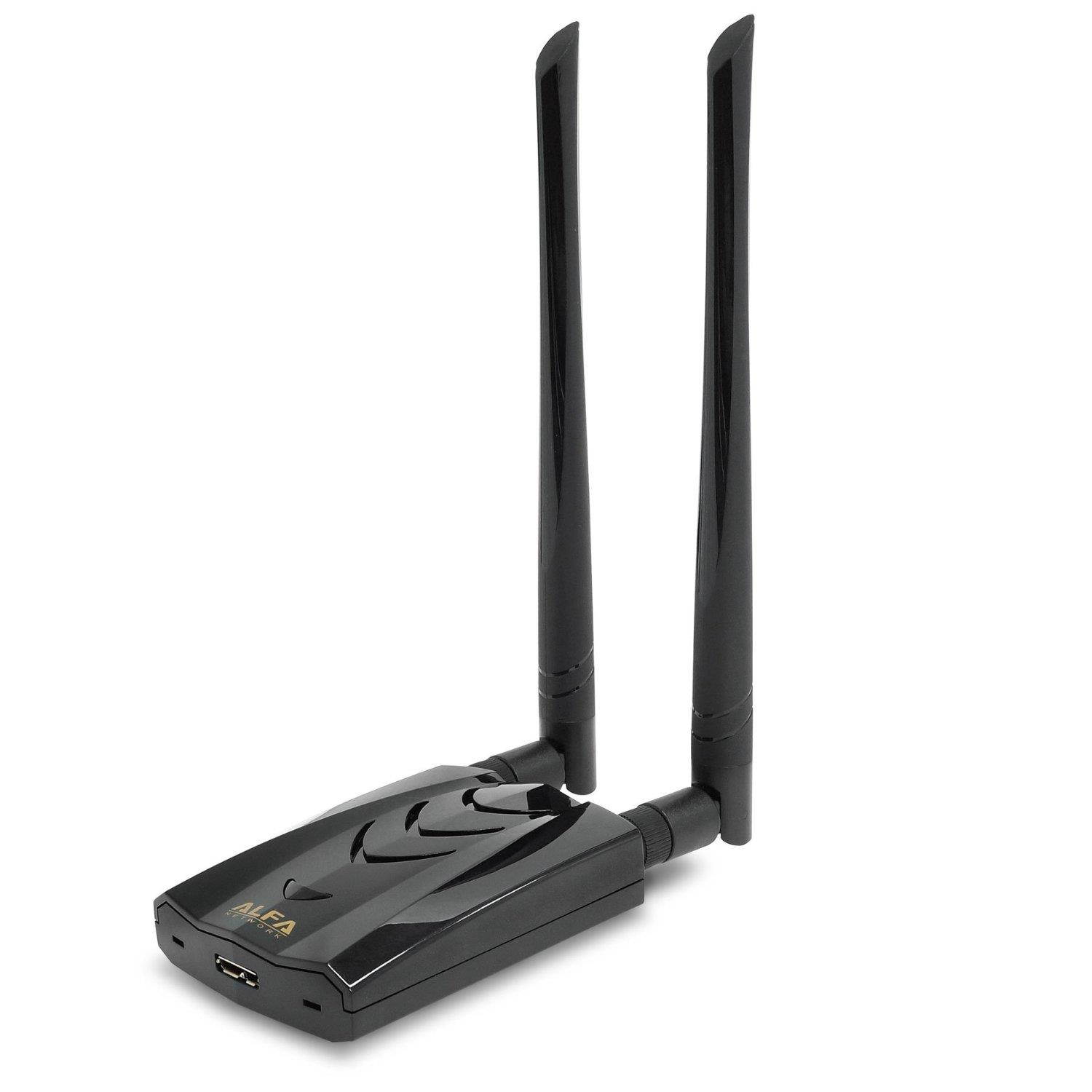 alfa longrange dualband ac1200 wireless usb 3.0 wifi adapter w/2x 5dbi external antennas  2.4ghz 300mbps/5ghz 867mbps  802.11ac & a, b, g, n