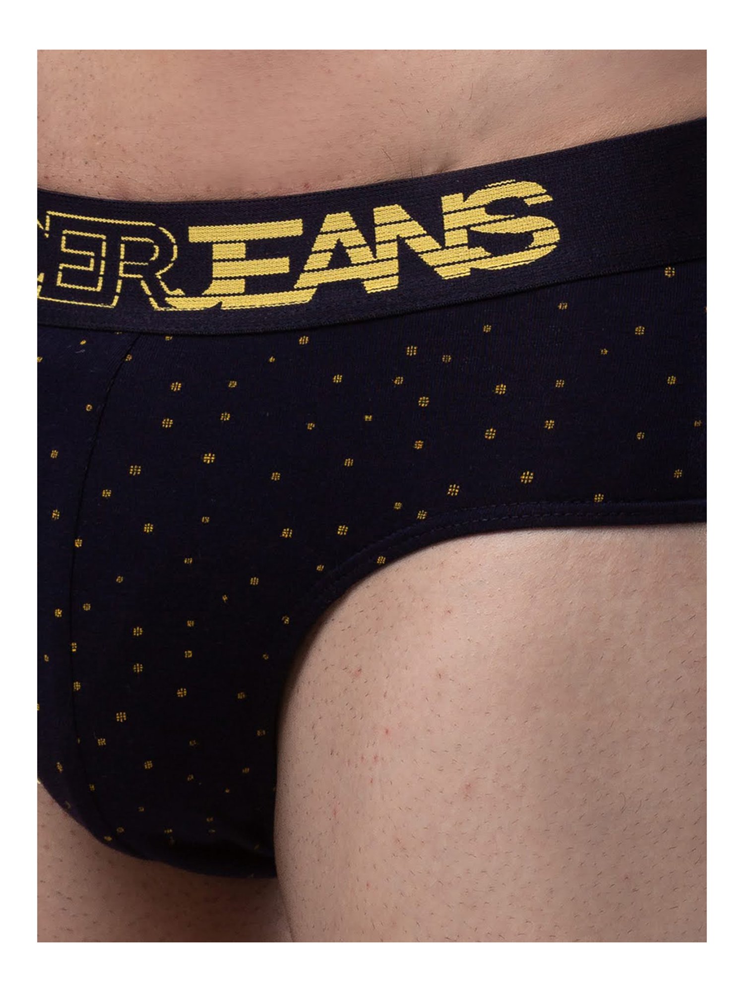 UnderJeans by Spykar Navy Printed Briefs