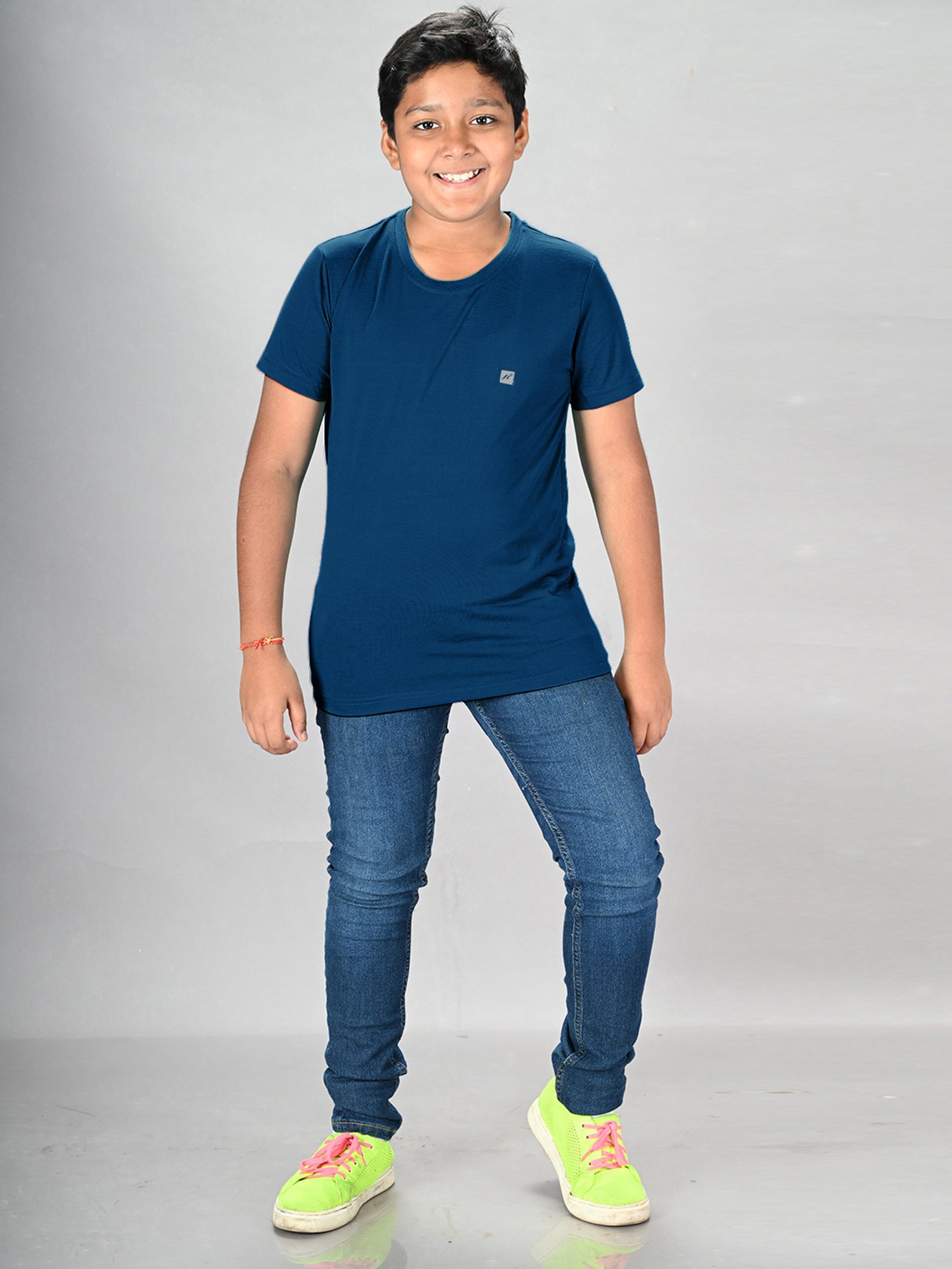 Lux Nitro Boys Orange Solid T-Shirt (Pack Of 3)