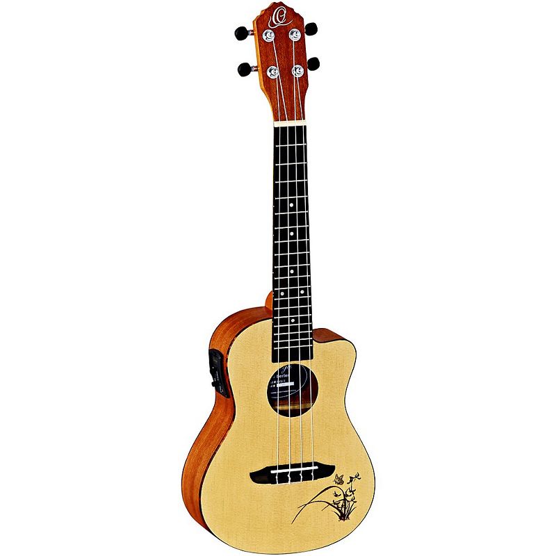 Mitchell MU100CE Acoustic-Electric Concert Ukulele Natural Koa