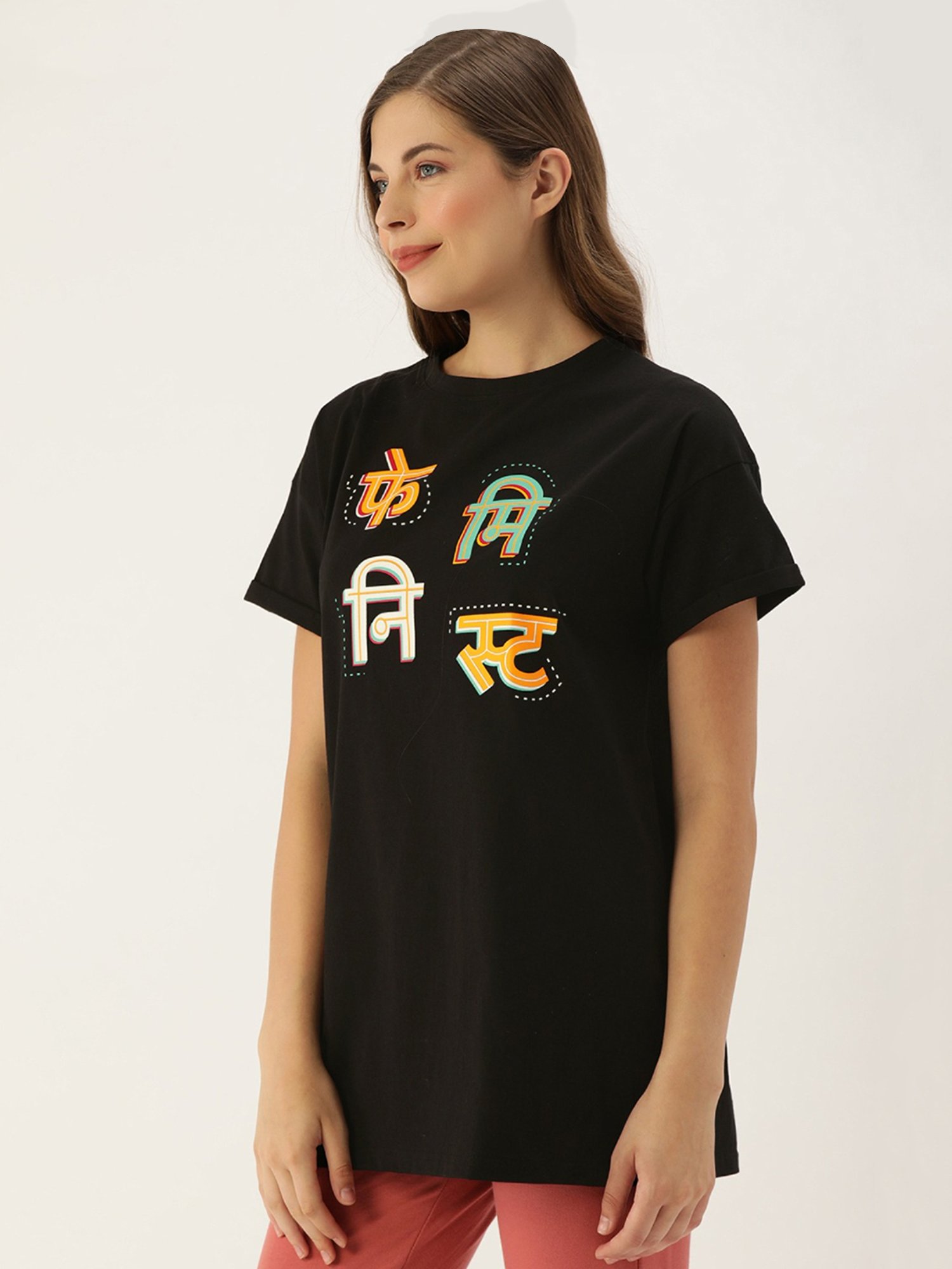 Clt.s Black Printed T-Shirt