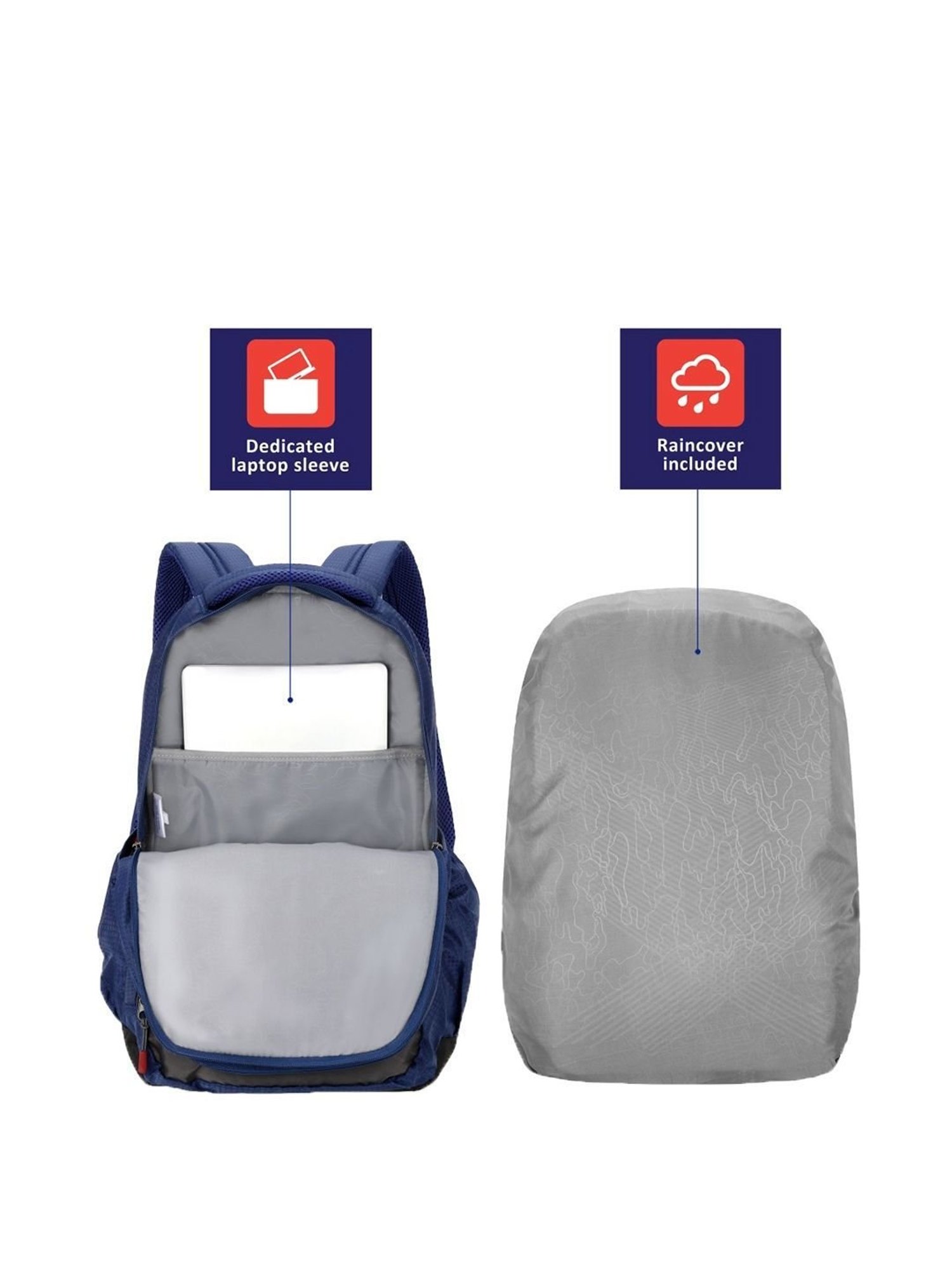 LAVIE SPORT Nebula Blue Medium Laptop Backpack