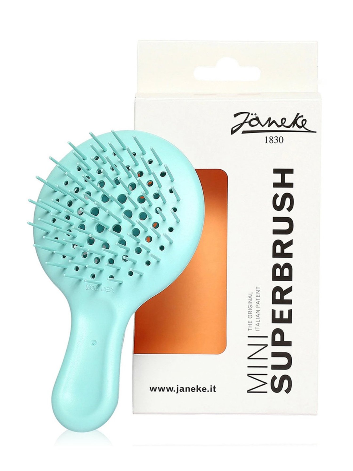 Janeke 1830 Professional Turquoise Silicone Bag Hair Brush