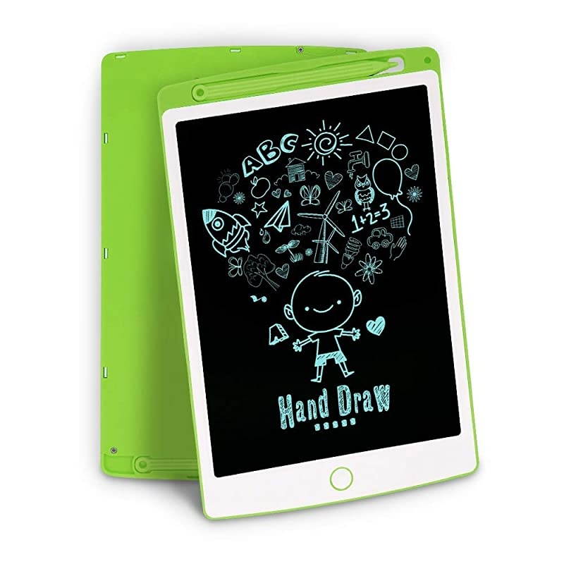 Big Side,  LCD Writing Tablet, 10 inches Electronic Graphic Tablet, Writing & Drawing Doodle Board with Memory Lock for Age 3+, Green