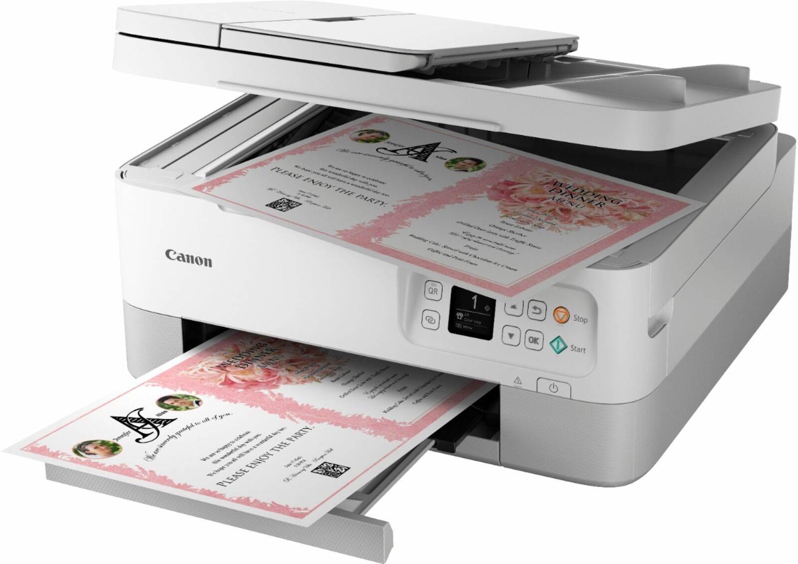 Canon - Pixma Tr7020 Wireless All-In-One Inkjet Printer - White