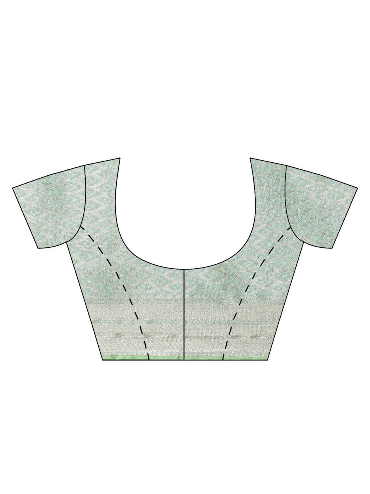 Banarasi Silk Works SeaGreen Woven Saree with Blouse