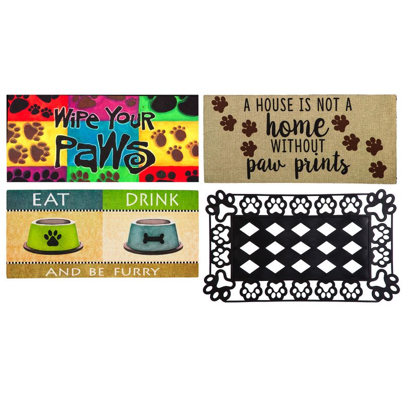 1'6"x2'6" Small Hello Door Mat Black - Threshold™