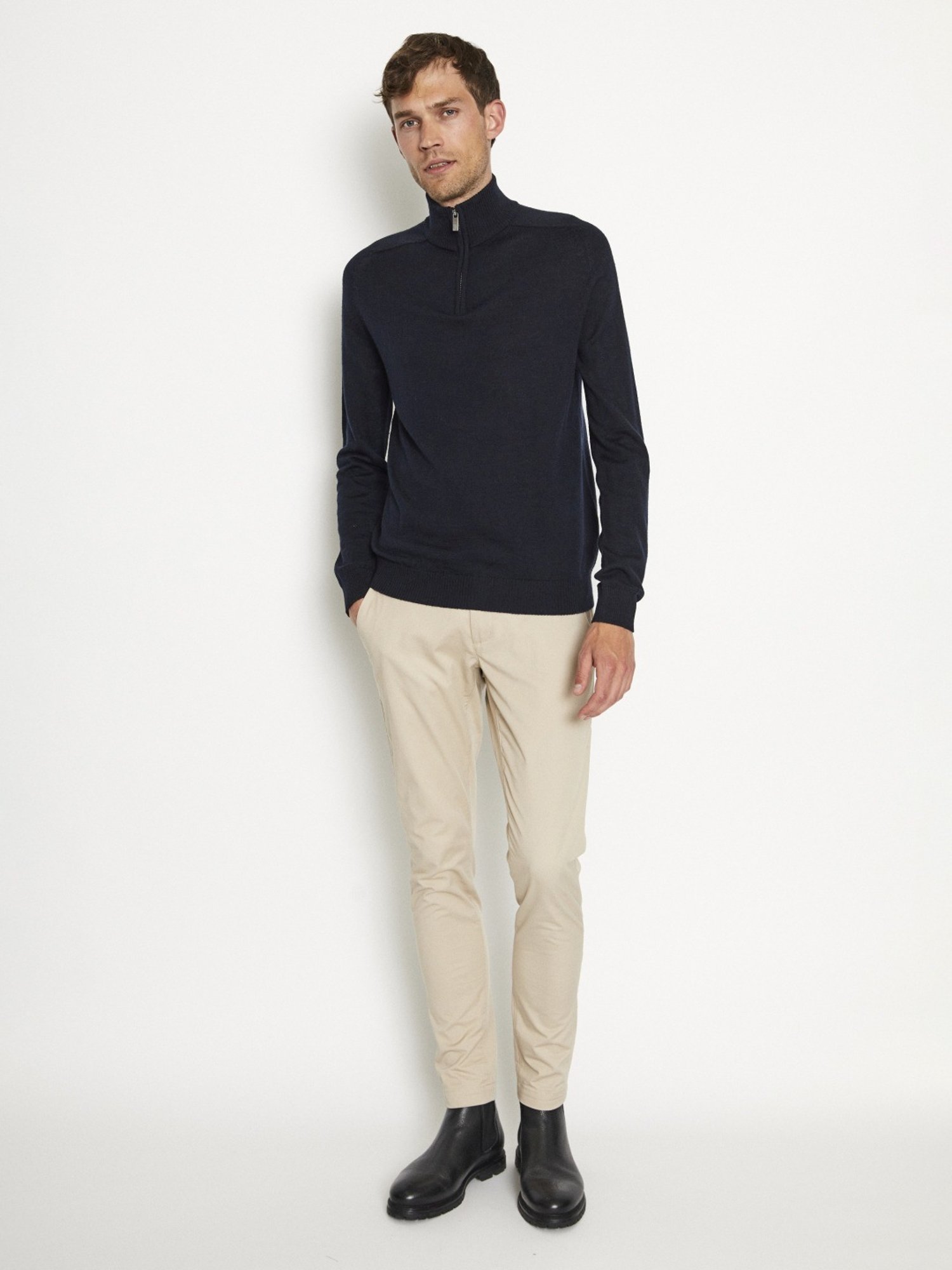 Bruun & Stengade Blue Regular Fit Sweater