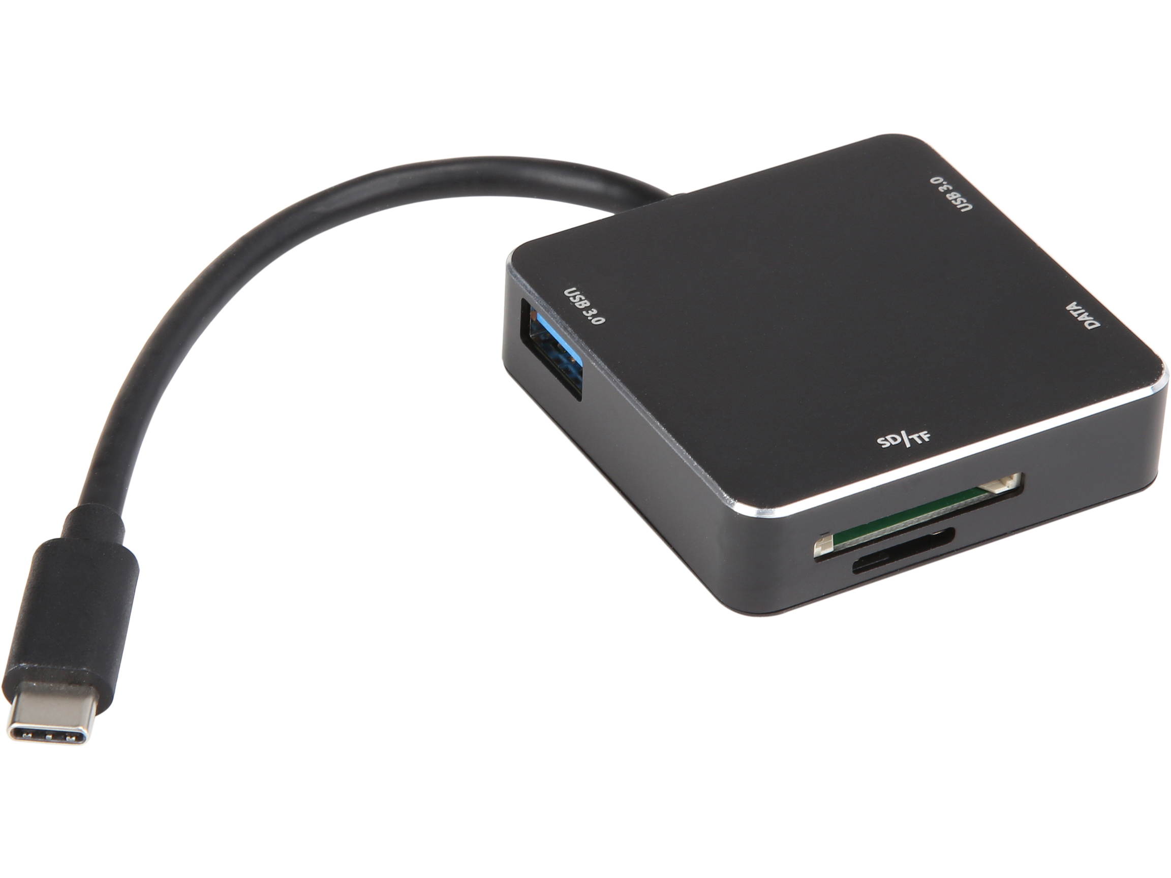 SYBA SD-HUB50114 USB 3.1 Gen 1 Type-C Mini USB 3.0 Hub and SD Card Reader