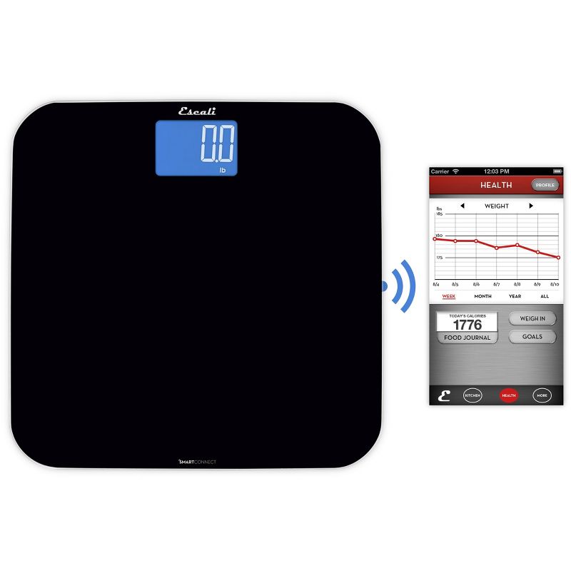 Smart Connect Bathroom Scale Black - Escali