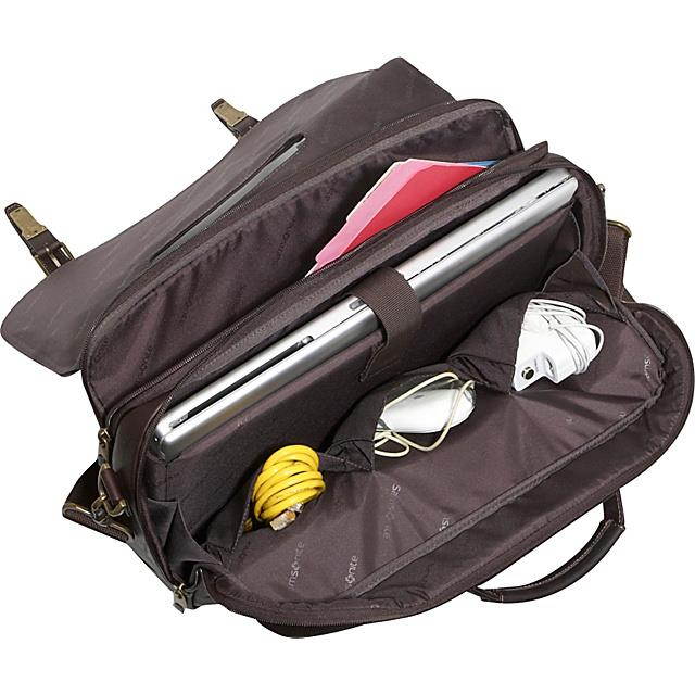 Samsonite Columbian Leather Flapover Laptop Case