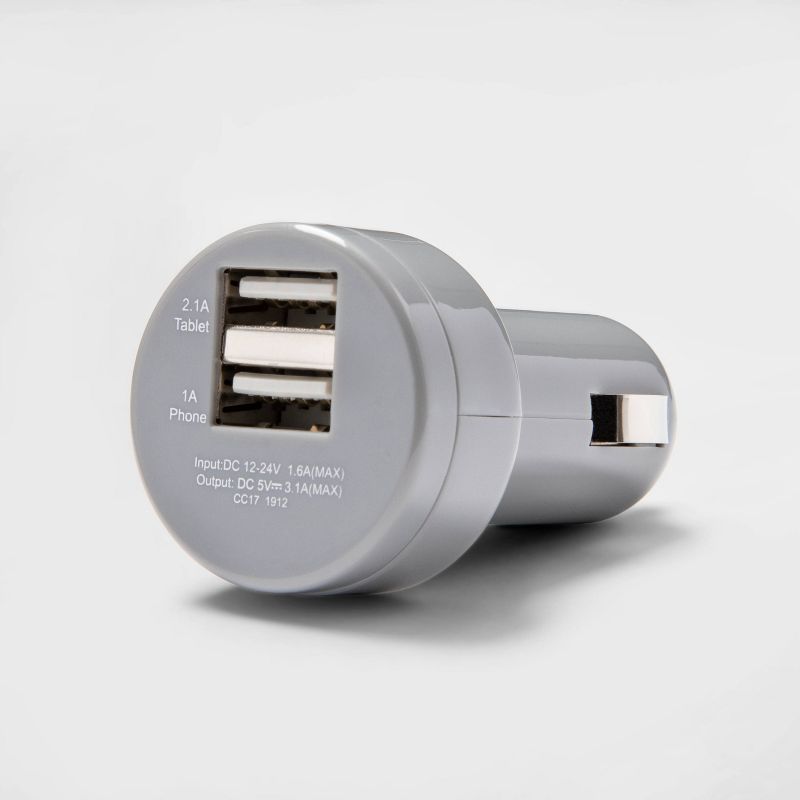 heyday™ 2-Port USB (2.1A/1A) Car Charger - Wild Dove