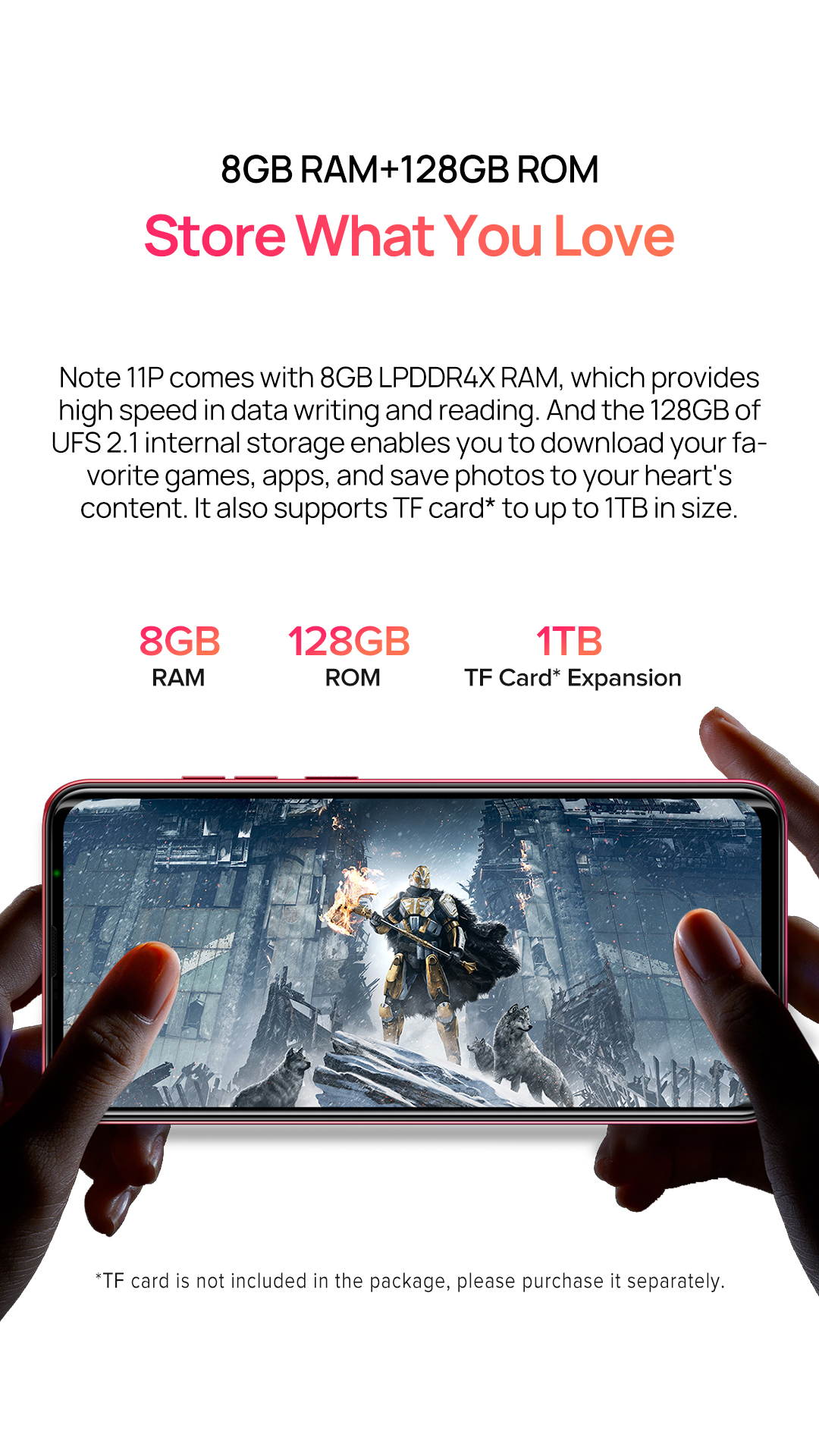 Ulefone Note 11P (2021) Unlocked Phones, Android 11 P60 Octa-core 8GB + 128GB ROM, 48MP Four Rear Camera + 8MP Front Camera, 6.55" HD+ Screen 4400mAh Big Battery Dual 4G Unlocked Smartphone