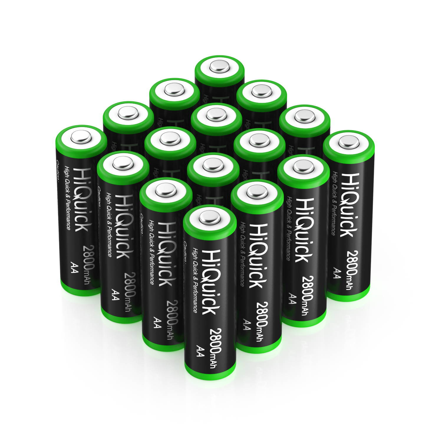 HiQuick 8Pcs 2800mAh AA Rechargeable Batteries High Capacity Performance, Per-Charged 1.2V AA Battery