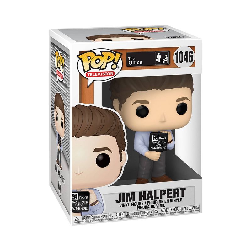Funko POP! TV: The Office - Jim with Nonsense Sign