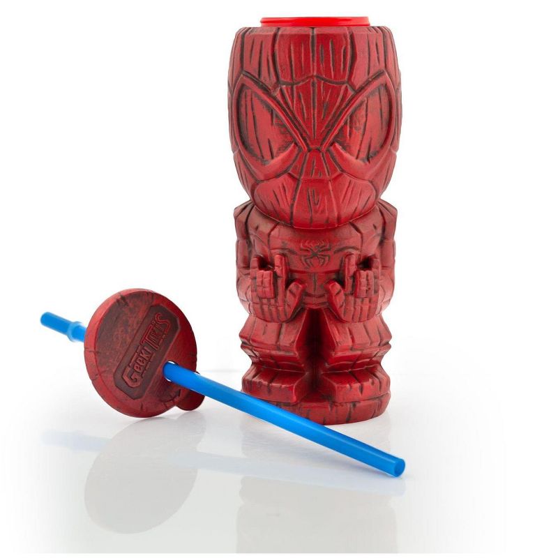 Beeline Creative Geeki Tikis Marvel Spider-Man Tumbler | Tiki Style Cup | Holds 21 Ounces
