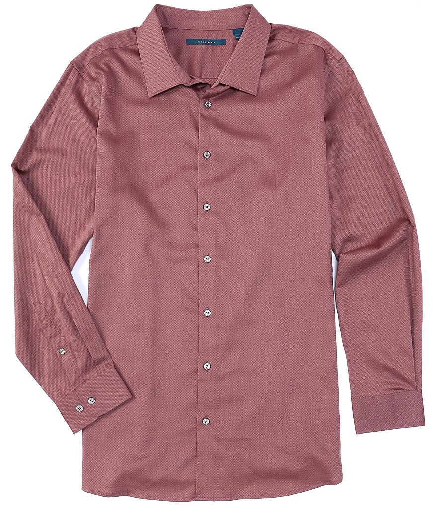 Visconti Big & Tall Abstract Print Long-Sleeve Woven Shirt