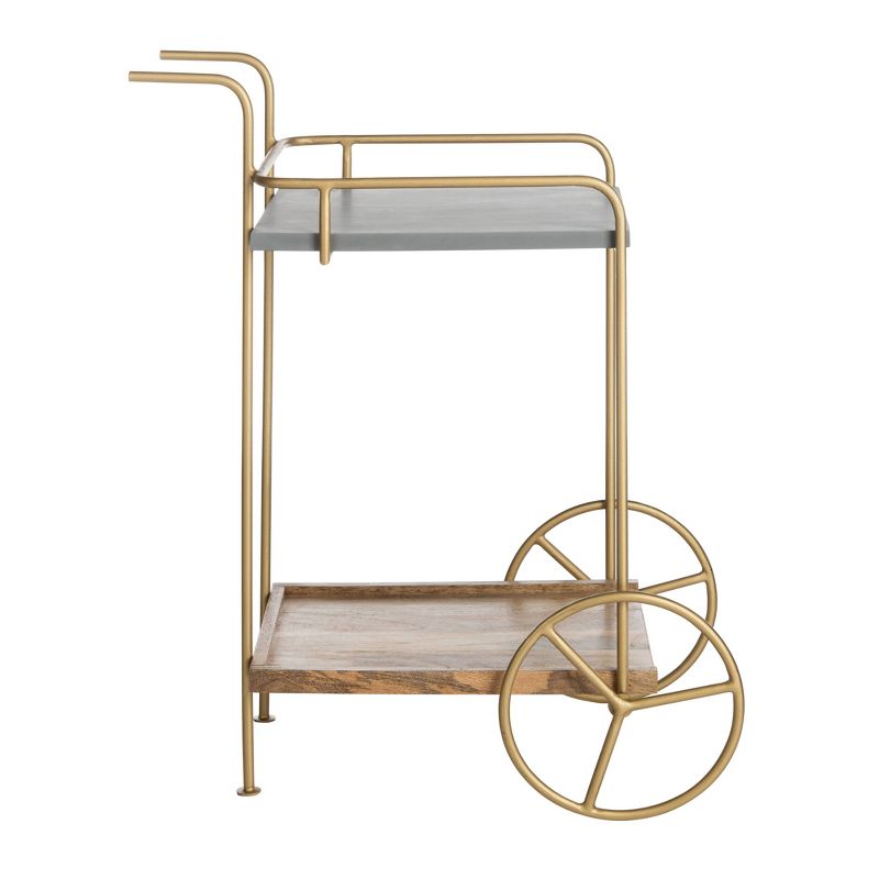 Harper 2 Tier Bar Cart Natural - Safavieh
