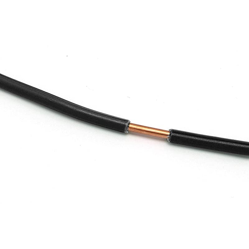 Solid Copper Grounding Wire Proudly Made in America Ground Protection Satellite Dish OffAir TV Signal UV Jacketed Antenna Electrical Shock 10 Gauge AWG THHN Black 150 FT