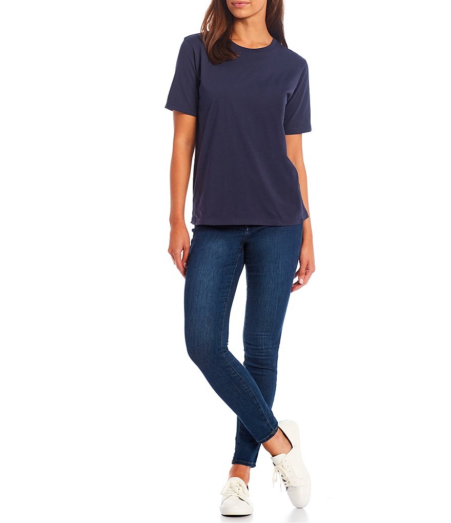 Pendleton Deschutes Solid Crew Neck Short Sleeve Cotton Jersey Tee