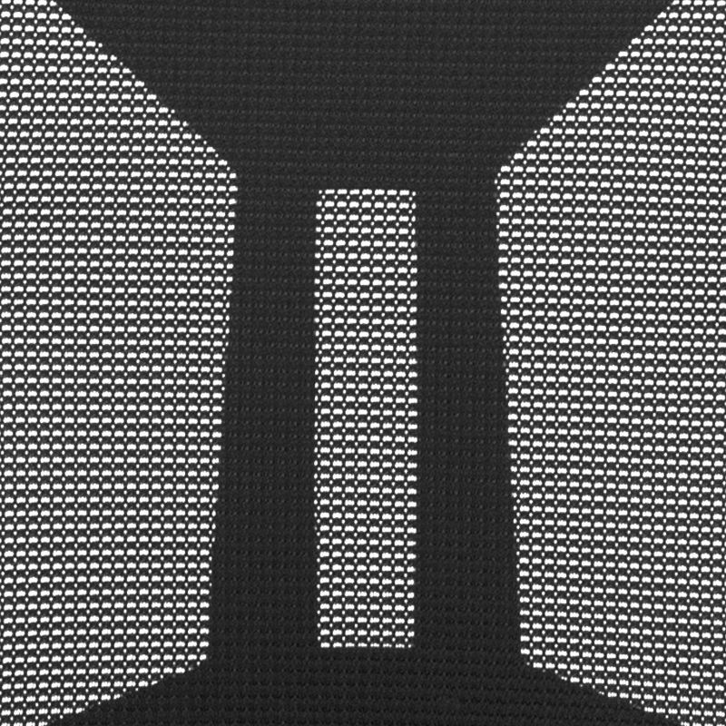 Mesh Sled Base Side Reception Chair with Flip Up Arms Black - Riverstone Furniture