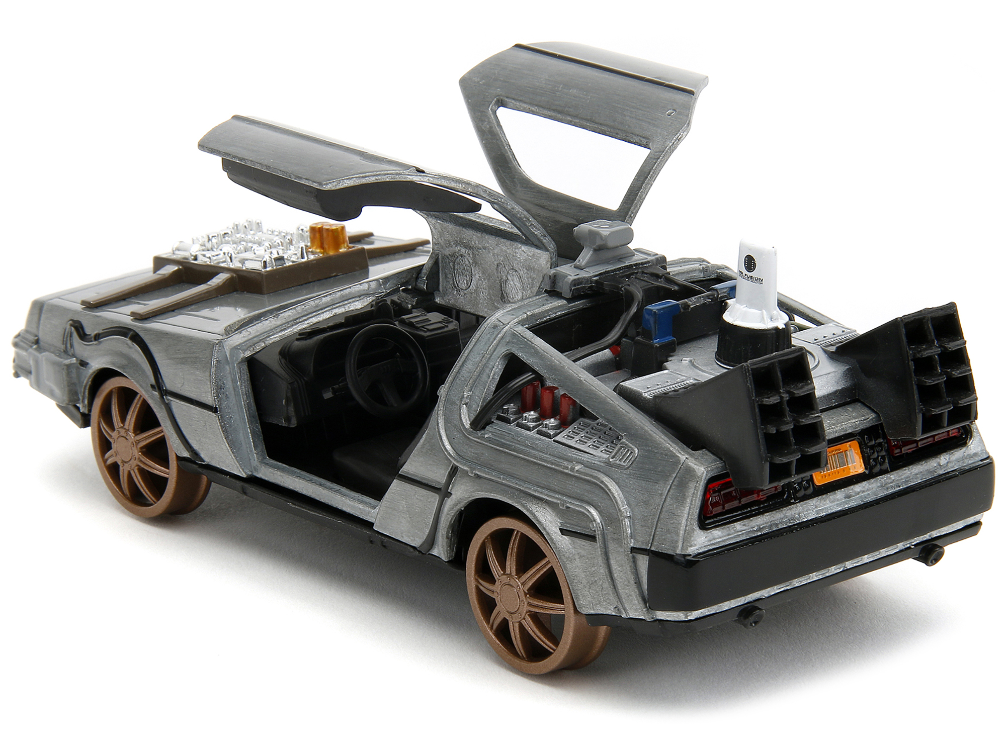 DMC DeLorean Time Machine with Doc Brown Figure "Back to the Future" (1985) Movie Diecast Model Car by Corgi