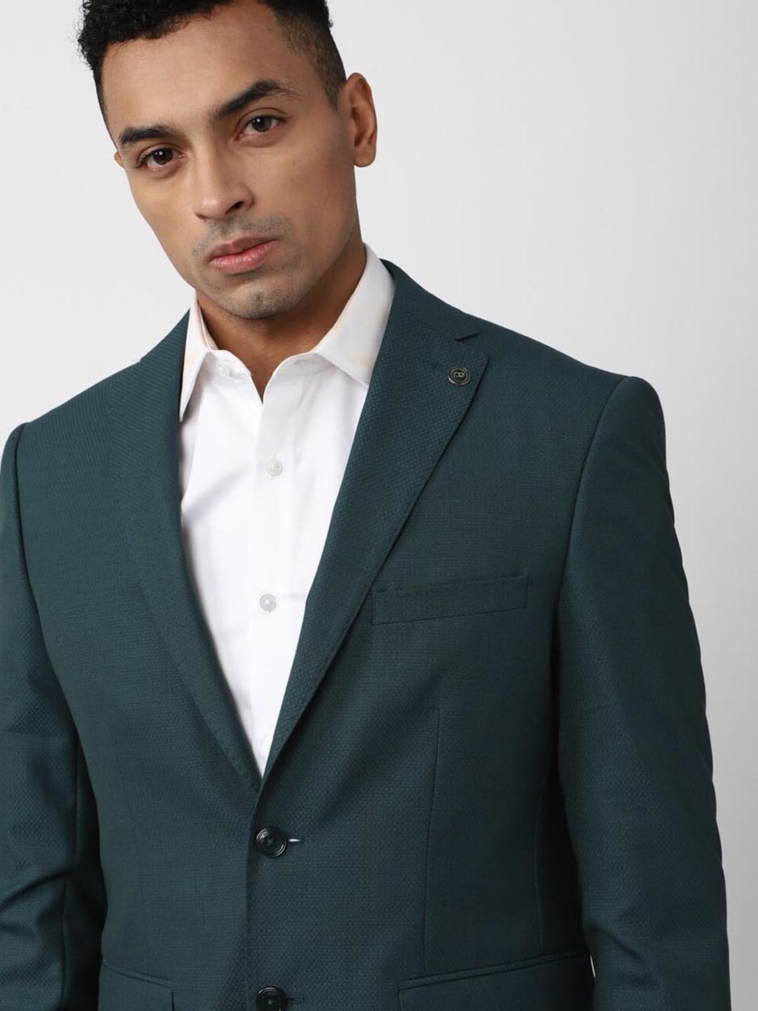 Parx Black Regular Fit Two Piece Suit