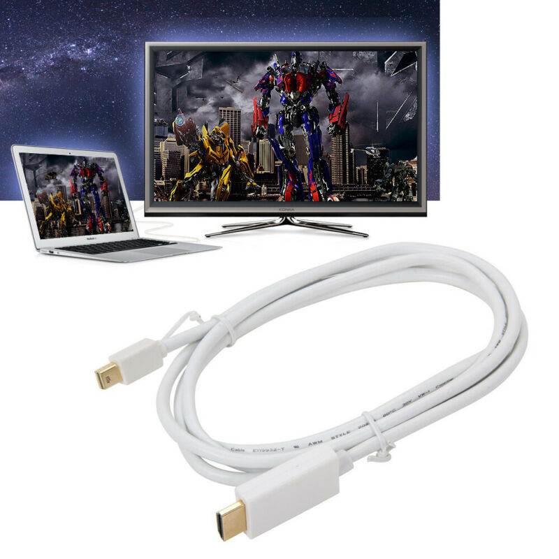 Mini DP to HDMI 6 ft. Mini DP DisplayPort to HDMI Adapter Cable, Black