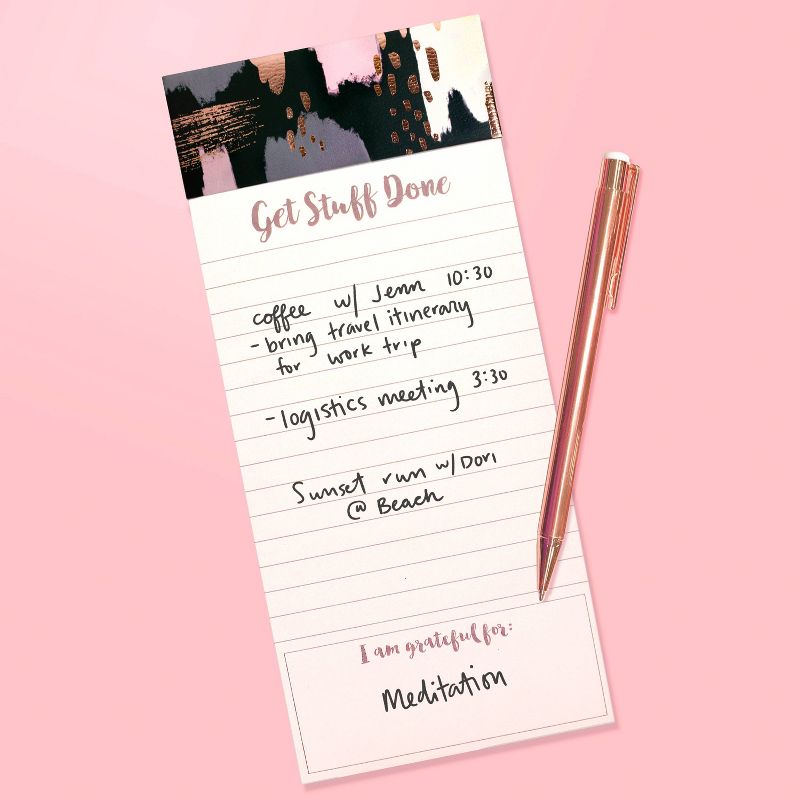 Magnetic Get Stuff Done List Notepad Brushstroke - greenroom