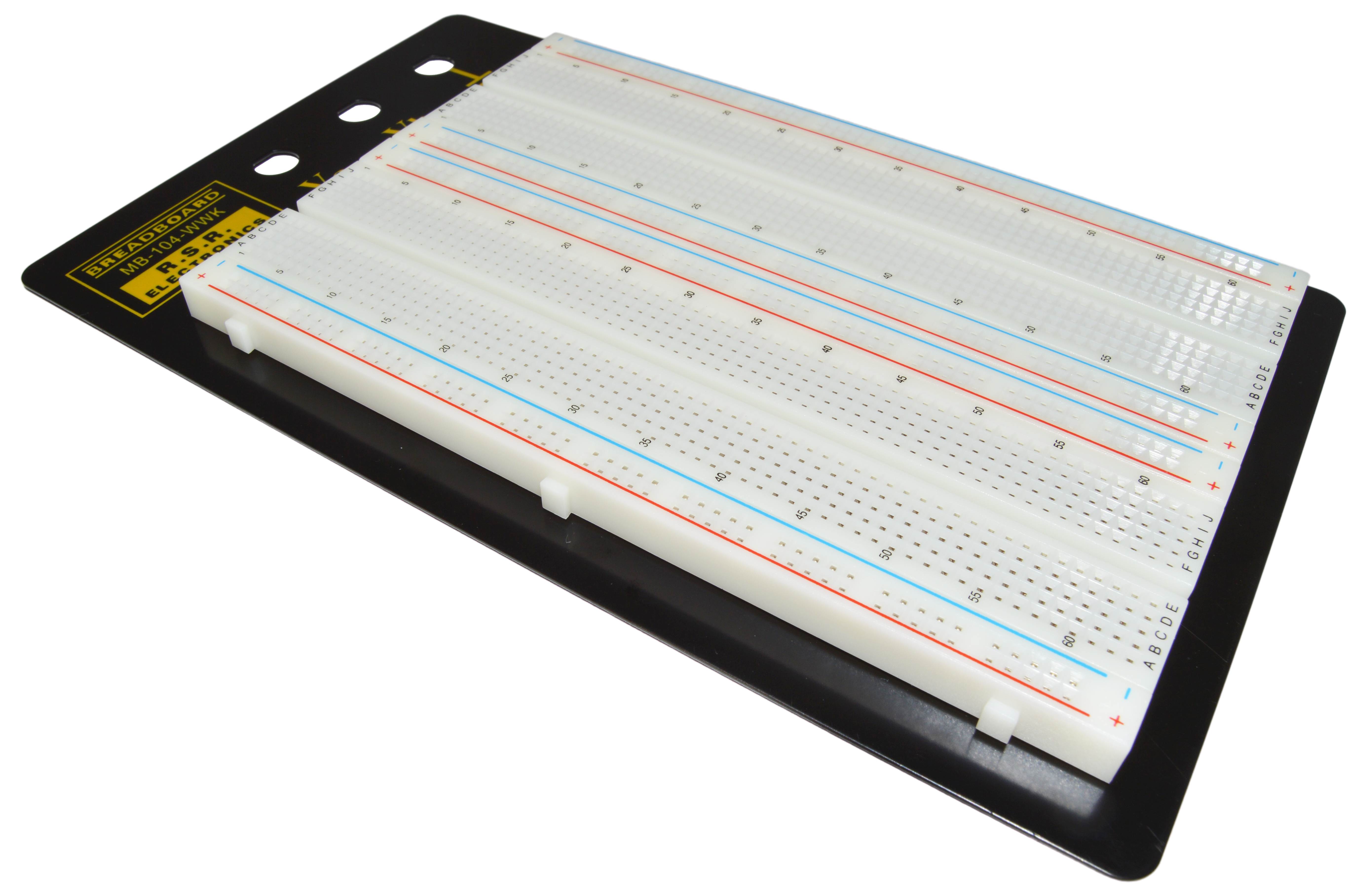 Solderless Breadboard, 1,660 Contact Points and 3 Binding Posts, Includes 140 Piece Wire Kit, 8.7" x 5.9"