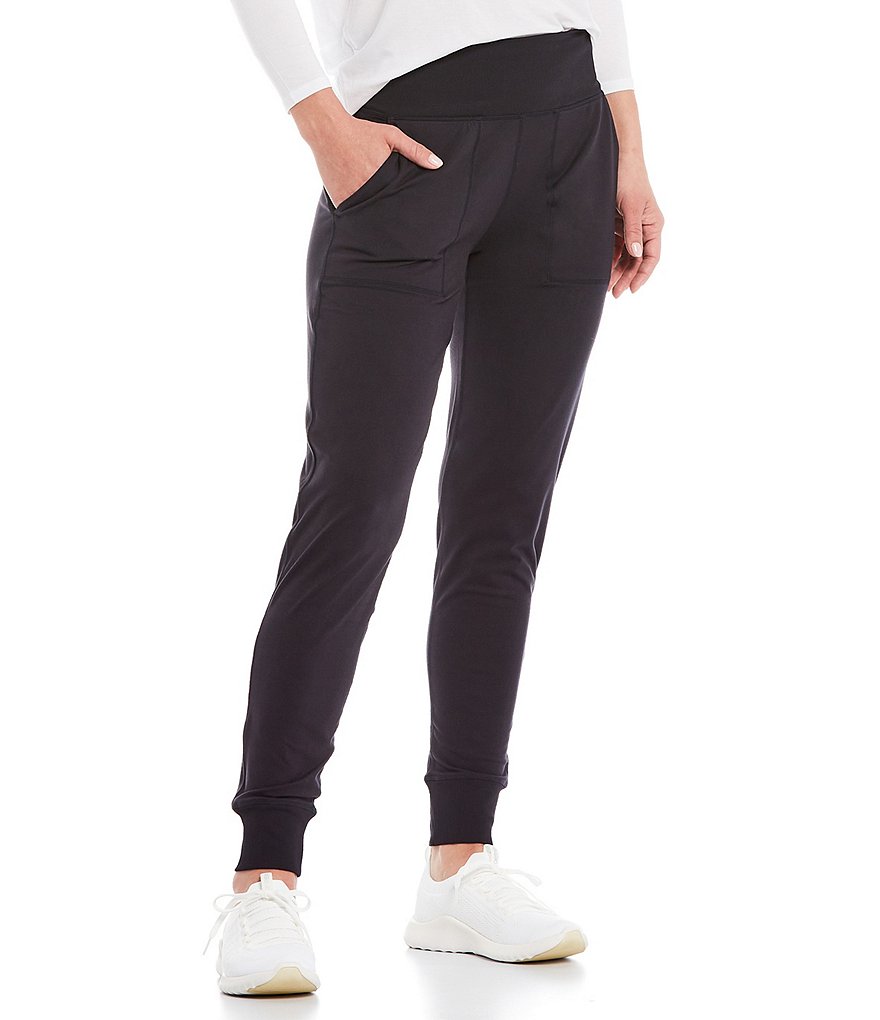 Kinesis High Rise Slim Sueded Jersey Joggers