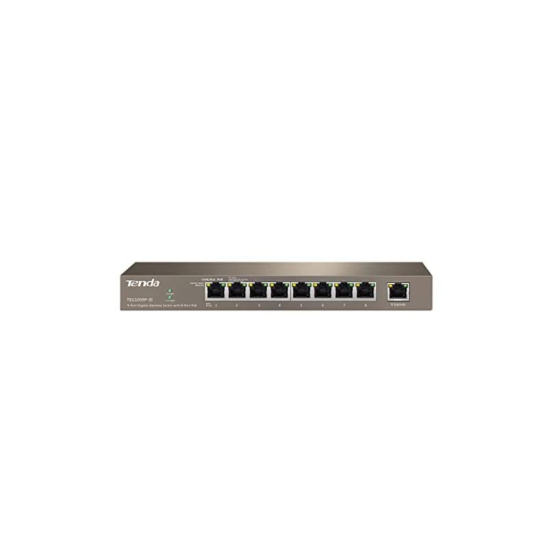 9Port Gigabit 9 Ports Desktop Switch with 8Port PoE TEG1009PEI