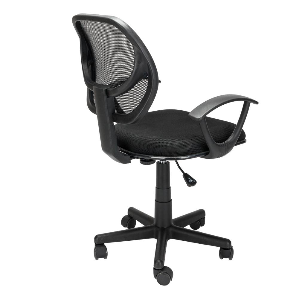 Jose Home Office Room Use Nylon Five-star Feet Mesh Chair Black