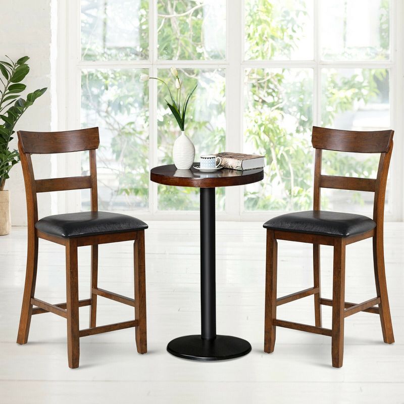Ladder Barstool Seat Black - Riverstone Furniture Collection